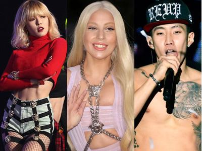 Wah, Lady GaGa Terlihat Asyik Nonton Penampilan HyunA dan Jay Park di 'SXSW' Texas!